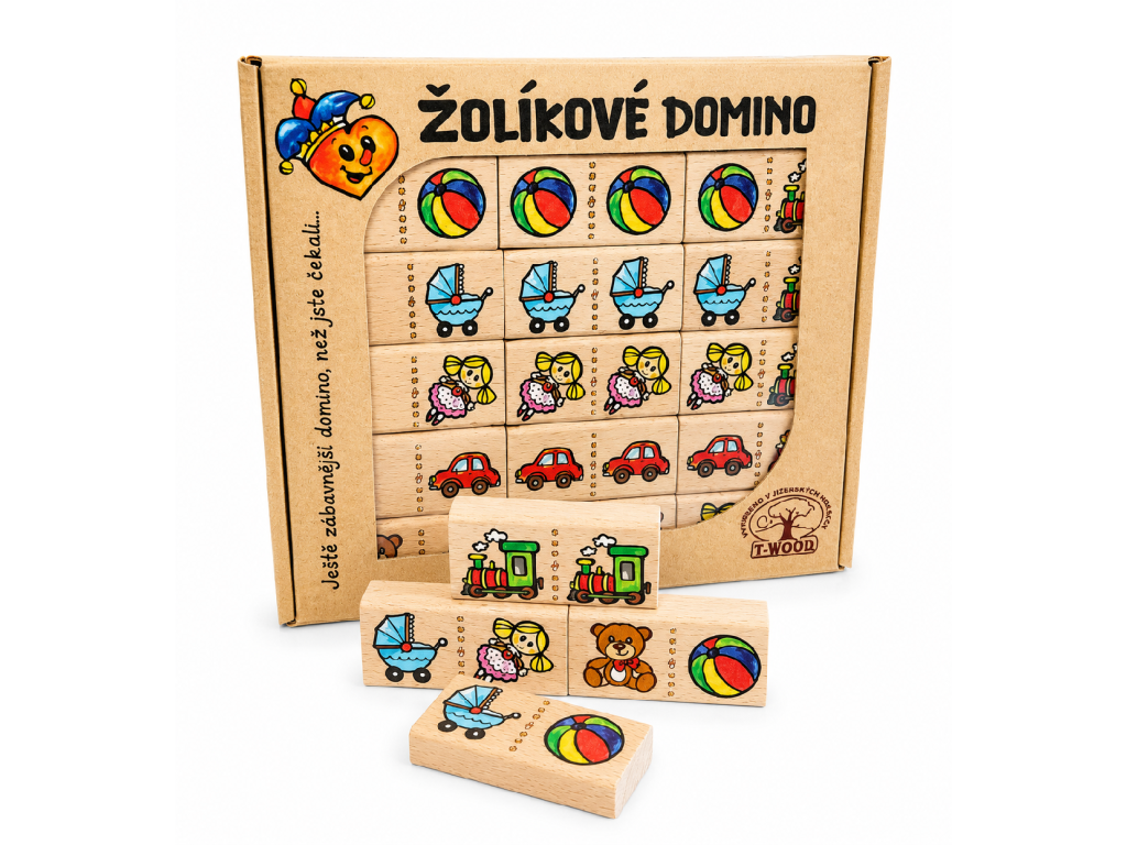 Žolíkové domino - hračky pro děti od 3 let