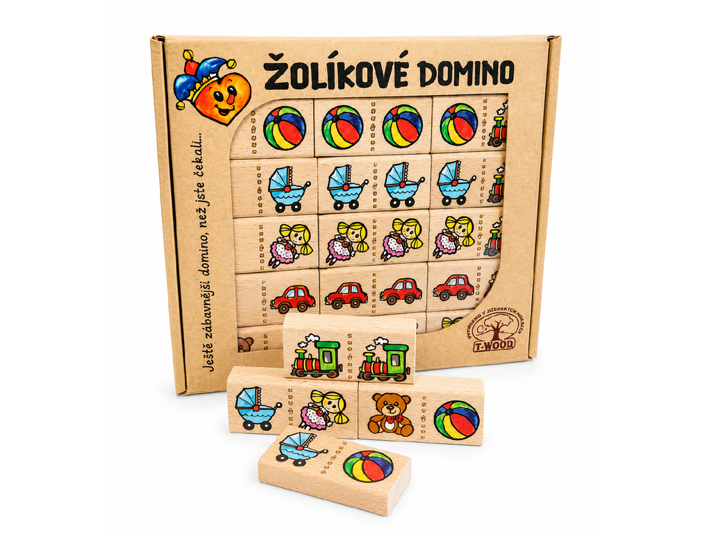 Žolíkové domino - hračky pro děti od 3 let