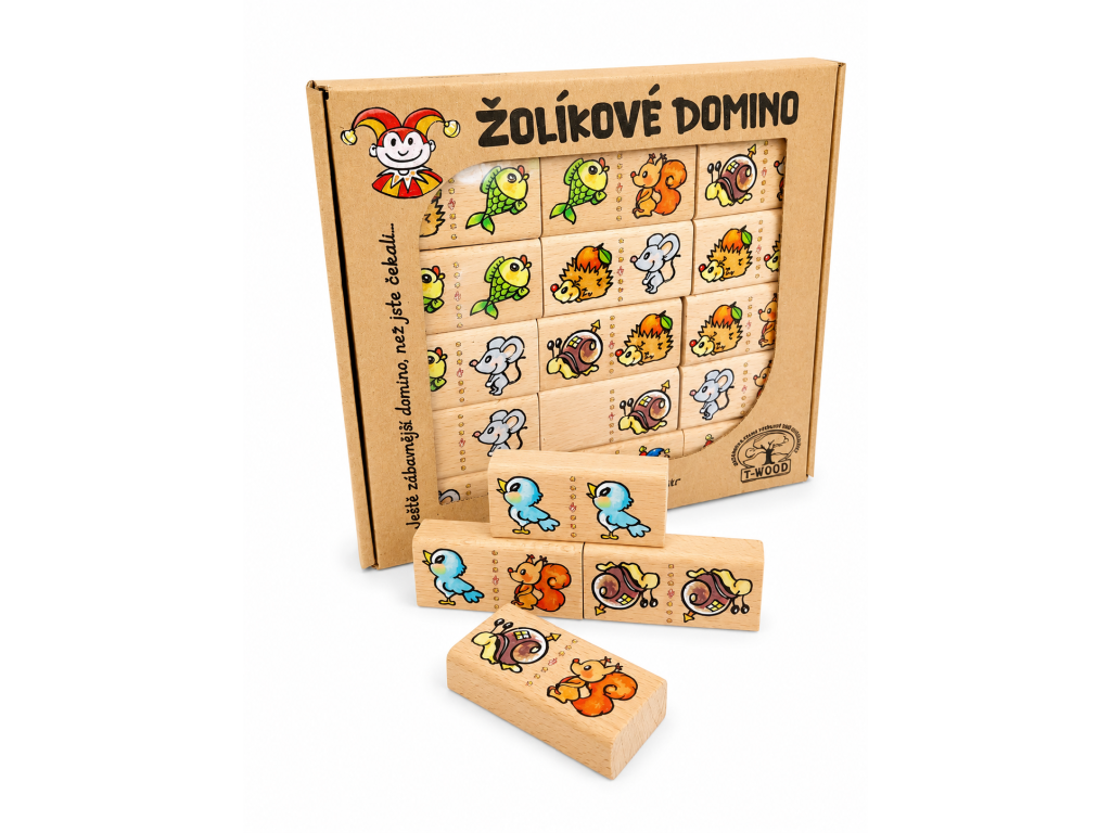 Žolíkové domino - zvířátka pro děti od 3 let