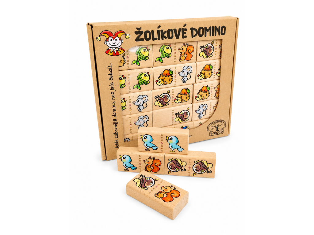 Žolíkové domino - zvířátka pro děti od 3 let