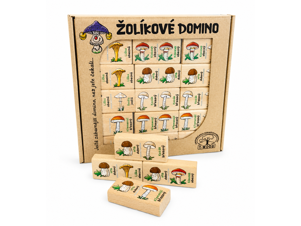 Žolíkové domino - jedlé houby pro děti od 5 let