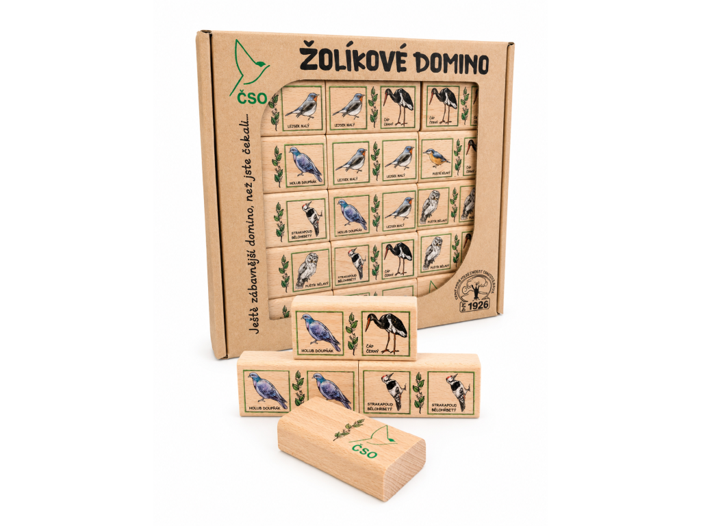 Žolíkové domino - ptactvo pěvci pro děti od 5 let