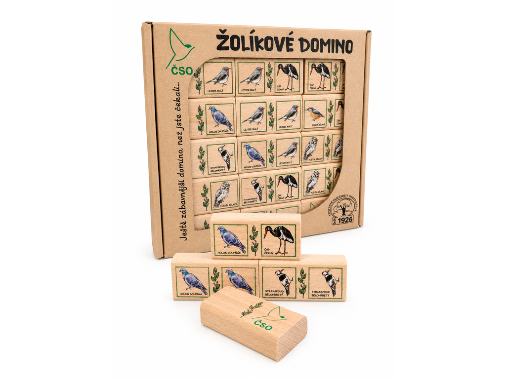Žolíkové domino - ptactvo pěvci pro děti od 5 let