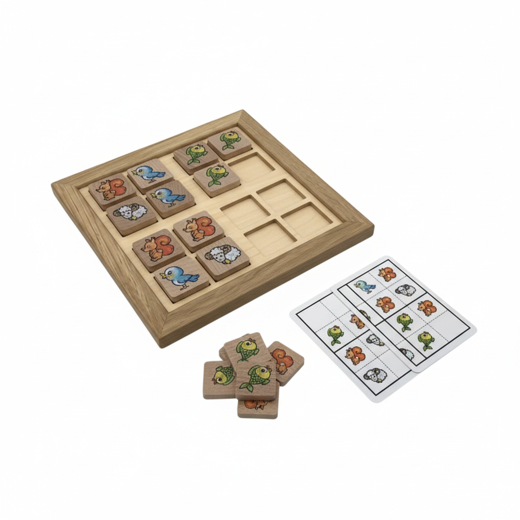 Zvířátkové Sudoku 4×4
