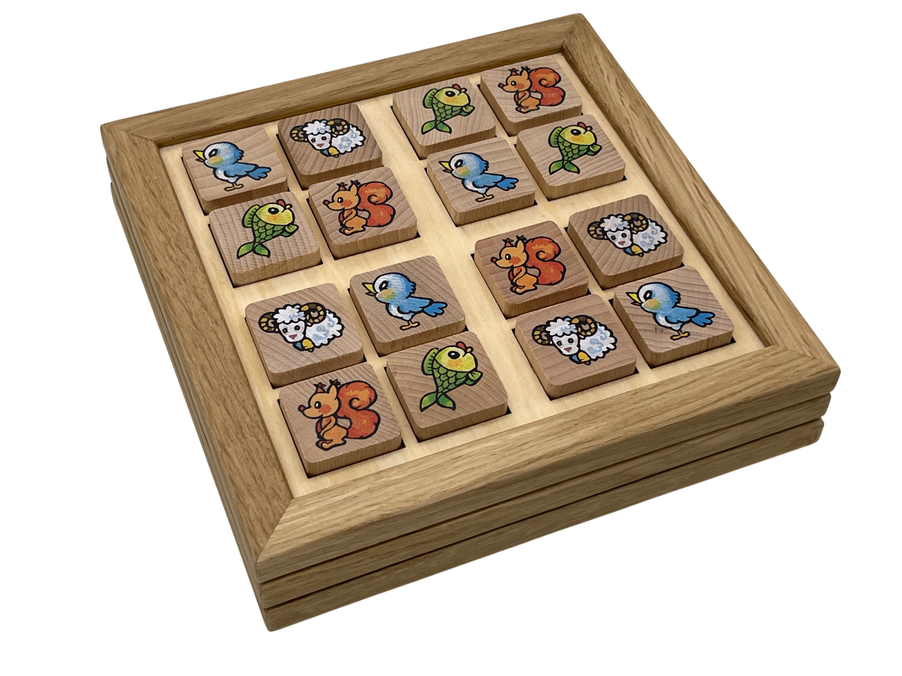 Zvířátkové Sudoku 4×4 SADA