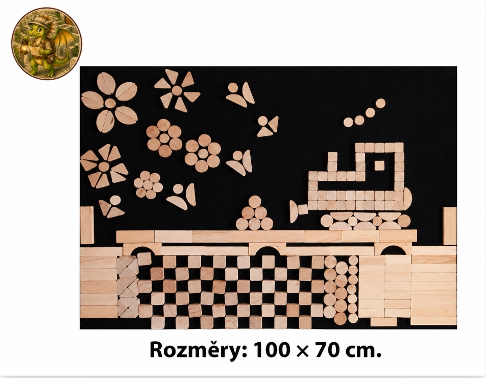 Hrací deska - 250 - dílků pro dračí průzkumníky